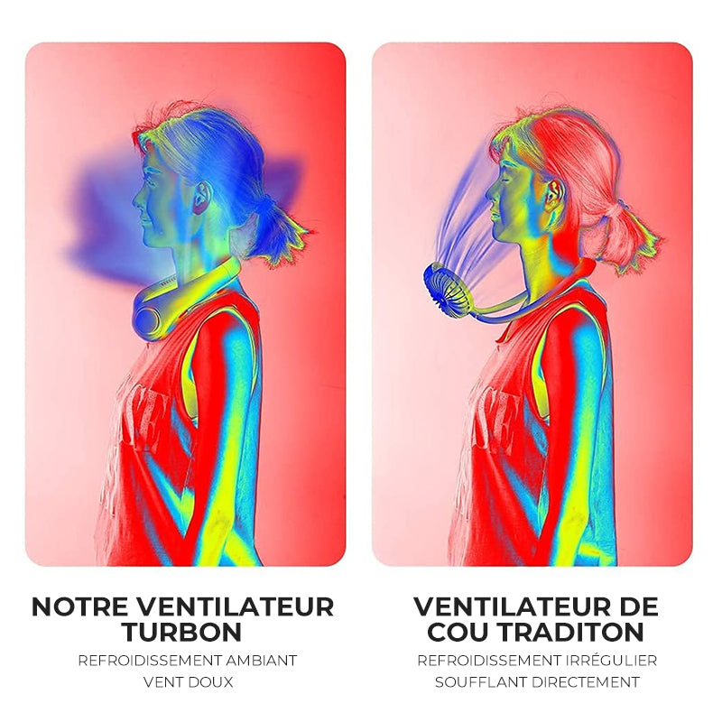 Fresh'air: Ventilateur rafraîchissant tour de cou portable