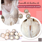 Ensemble de Boutons de Broche en Perles (20 pièces)
