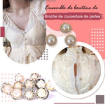 Ensemble de Boutons de Broche en Perles (20 pièces)