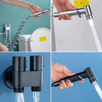 Mini douche à double commande - Idéal pour vos toilettes