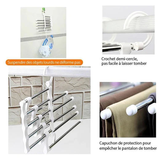 Range-dressing 5 en 1 en acier inoxydable