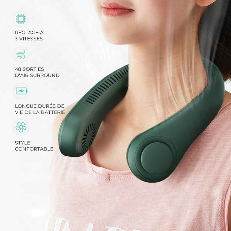 Fresh'air: Ventilateur rafraîchissant tour de cou portable
