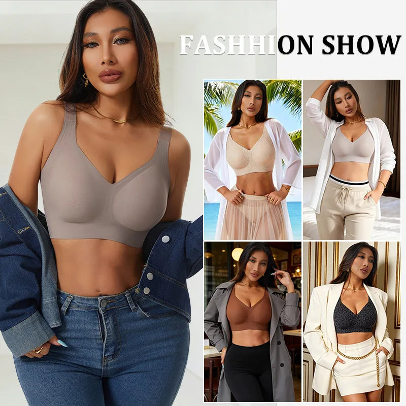 Soutien-Gorge Femme Sans Coutures & Push-Up – Maintien Total & Correcteur de Posture
