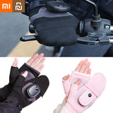 Gants mitaine à pression chauffants