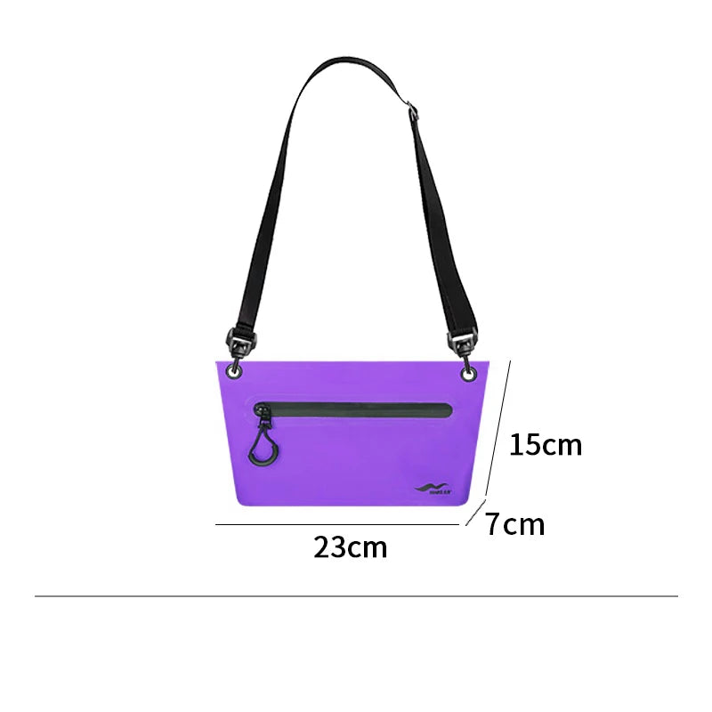 Sac Étanche 2L pour Femme – Sac Bandoulière PVC Imperméable pour Plage et Natation