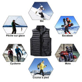 Doudoune sans Manches Chauffante Électrique