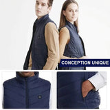 Doudoune sans Manches Chauffante Électrique