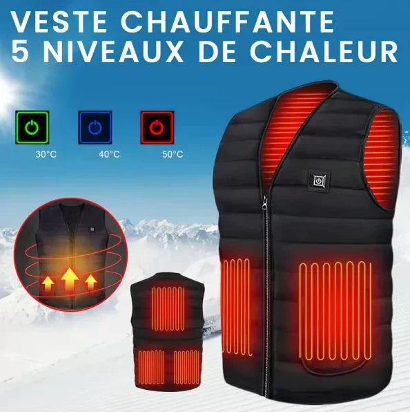 Doudoune chauffante sans manche