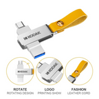 Clé USB 3.1 128GB KODAK en métal avec lanière en cuir