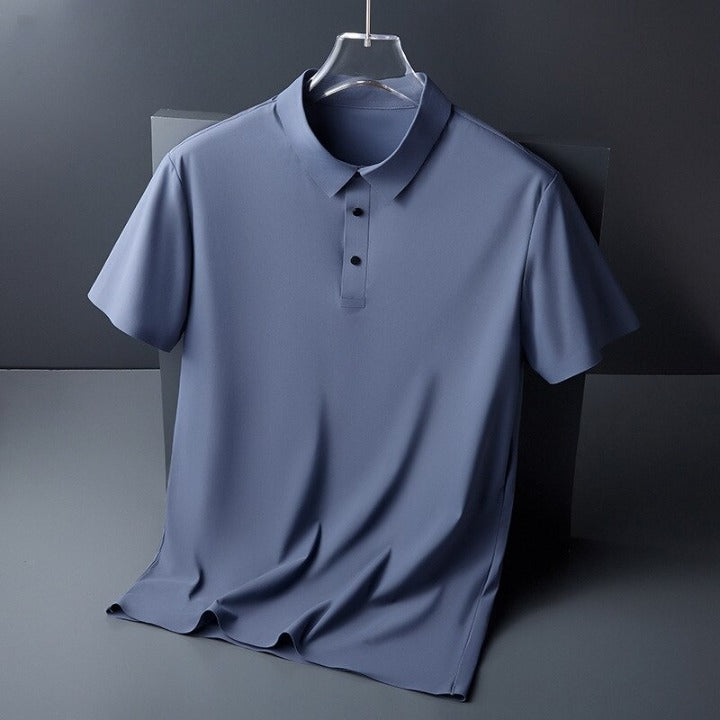Polo en Soie Glacée Infroissable