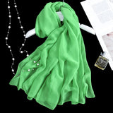 Foulard léger en mousseline de soie - 24 Couleurs