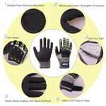 Gants de travail protection anti-choc, anti-coupure...