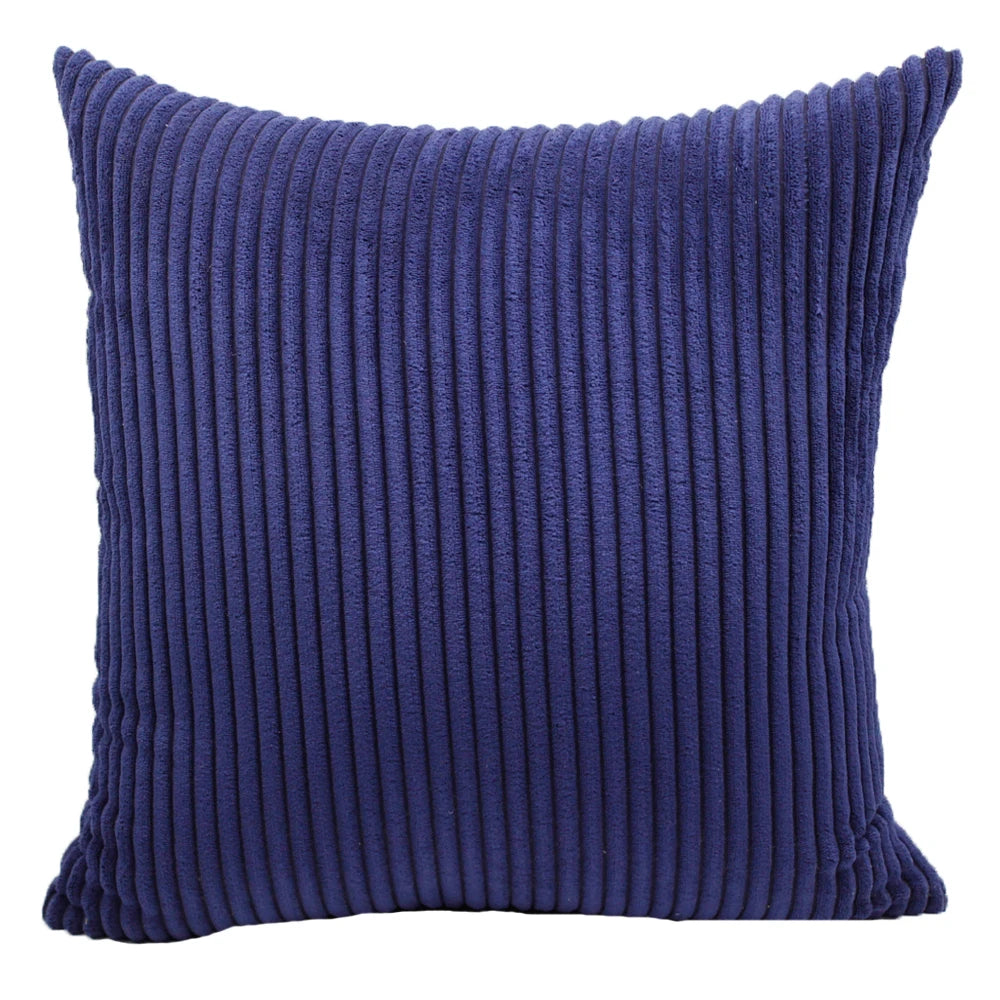 Housse de coussin en velours côtelé super doux
