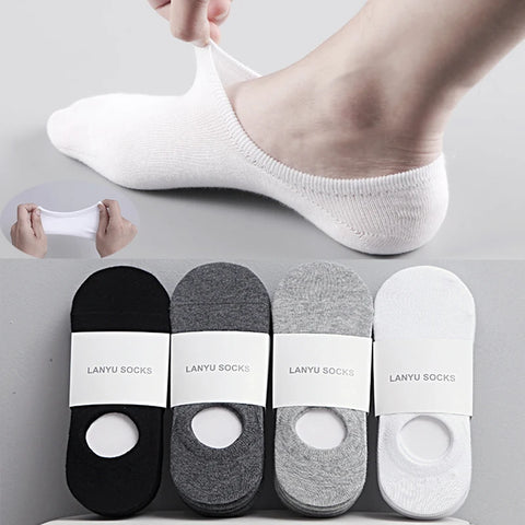 Lot de 5 Paires de Socquettes Invisibles Homme