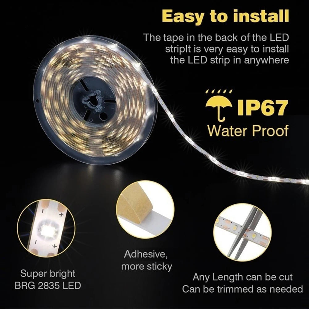 Bandes lumineuses LED solaires étanches