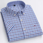 Chemise légère à carreaux pour homme - Manches courtes