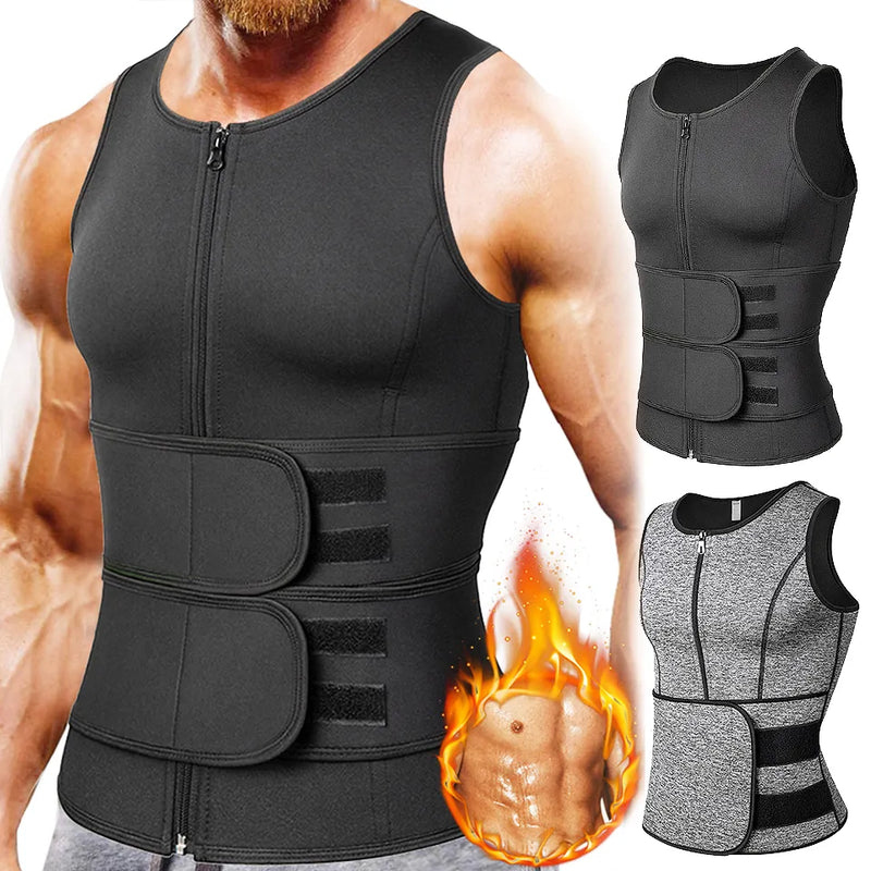 Gilet de Compression Amincissant Brûleur de Graisse pour Homme