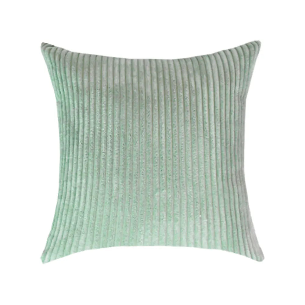 Housse de coussin en velours côtelé super doux
