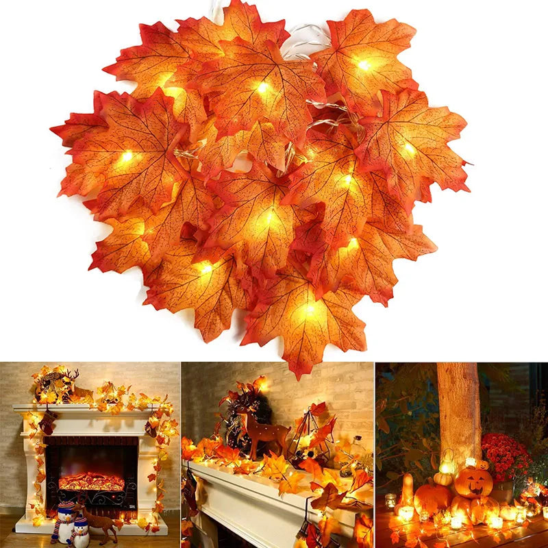 Guirlande lumineuse automnale - 2M, 3M ou 6M