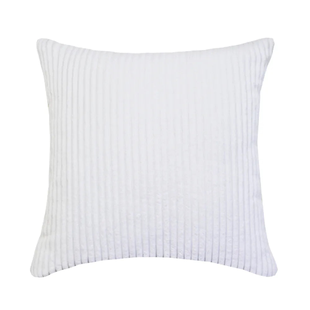 Housse de coussin en velours côtelé super doux
