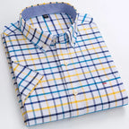 Chemise légère à carreaux pour homme - Manches courtes