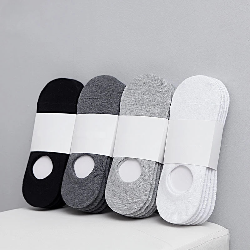 Lot de 5 Paires de Socquettes Invisibles Homme