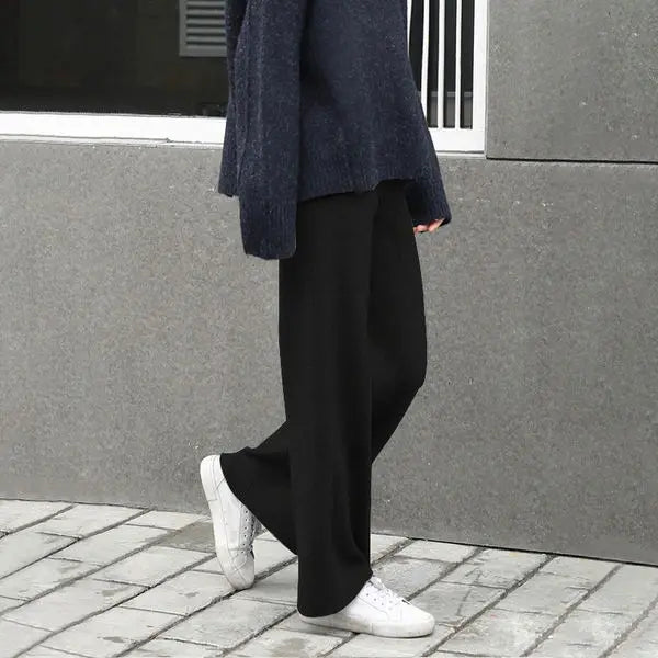 Pantalon en tricot ample - Taille unique extensible