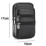 Set de 2 sacoches ceinture multipoche en cuir PU