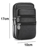 Set de 2 sacoches ceinture multipoche en cuir PU