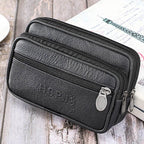 Set de 2 sacoches ceinture multipoche en cuir PU