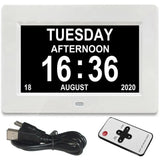 Horloge Digitale Grand Écran et 12 alarmes – Rappel Médical Senior