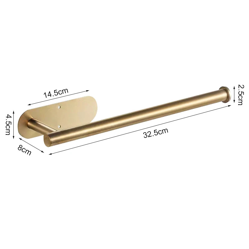 Support Papier Toilette Mural Sans Perçage en Acier Inoxydable - Lot de 2