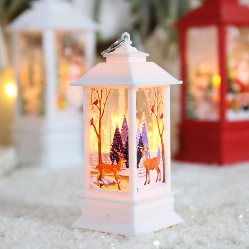 Mini lanterne de décoration à LED de Noël