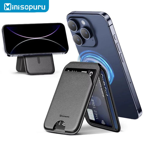 Coque de Téléphone Magnétique 2 en 1 Porte-feuille & Support