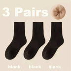 Lot de 3 Chaussettes chaudes en laine pour femmes