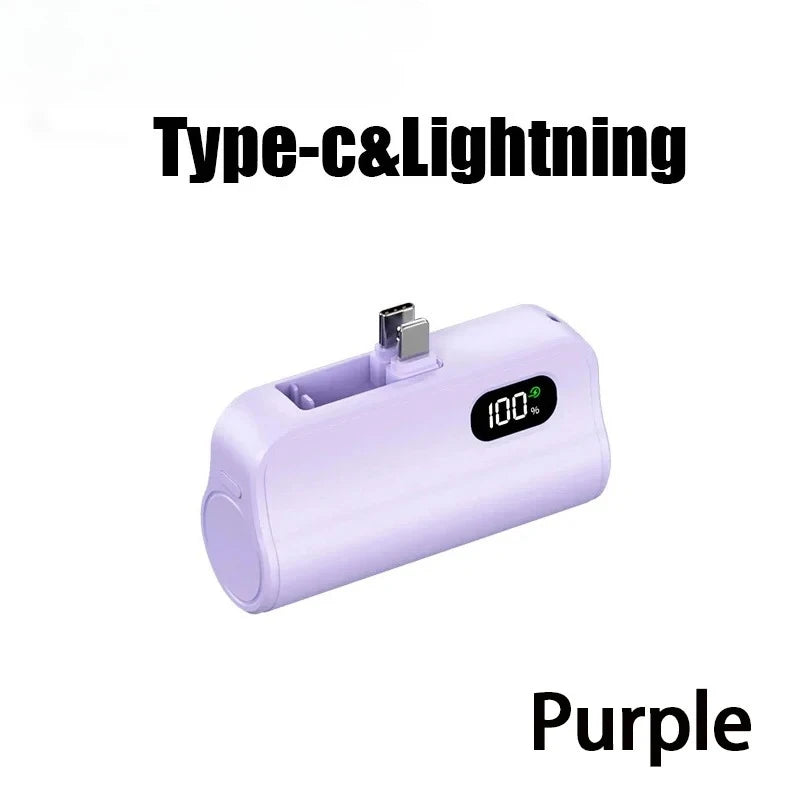 Mini Batterie Capsule 5000mAh à Charge Rapide 20W