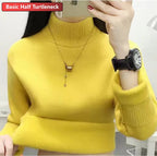 Pull Slim Col Roulé - Intérieur Peluche Douce