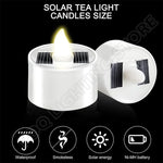 Lot de 8 bougies solaires LED étanches