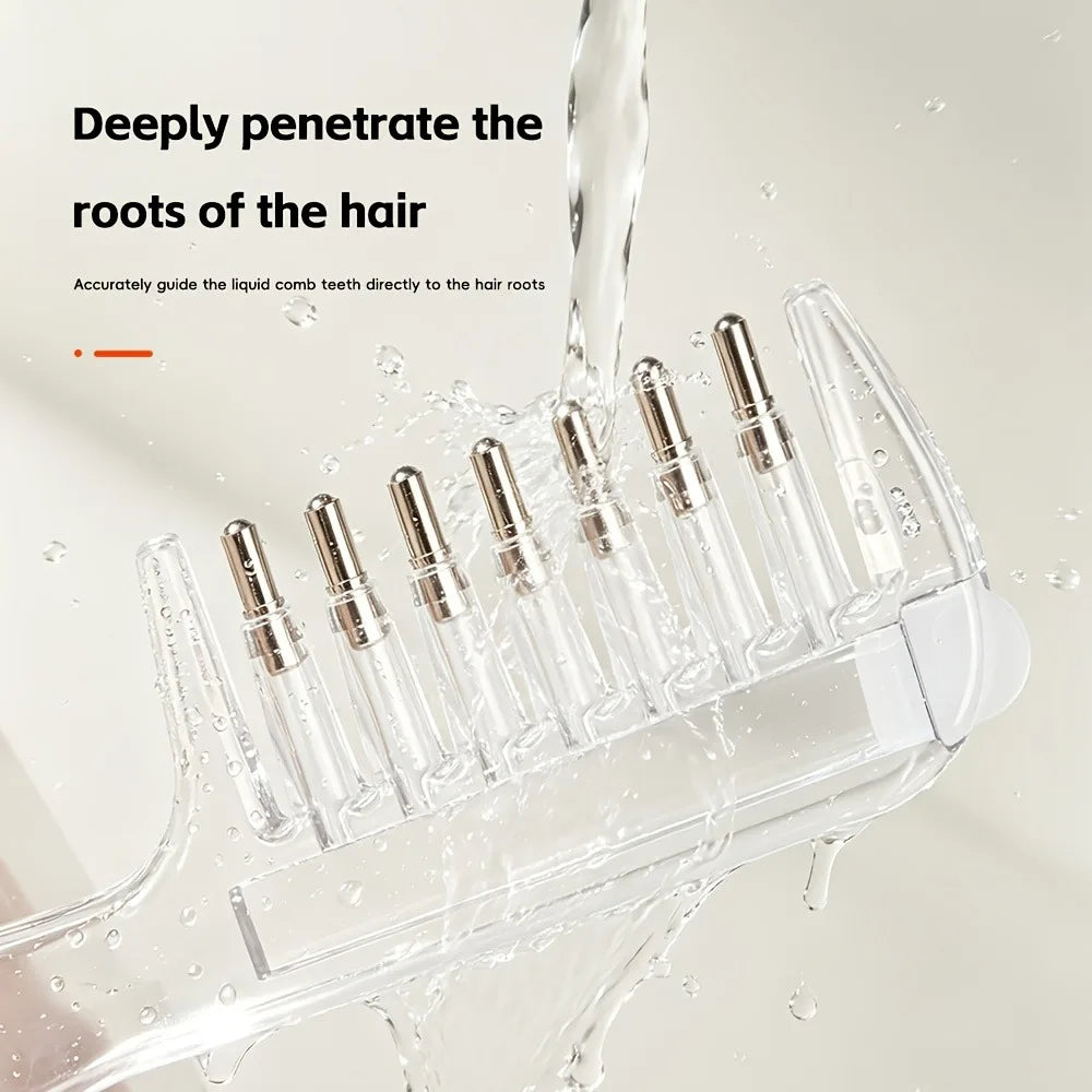 Peigne Applicateur d’Huile Capillaire – Réservoir & Massage du Cuir Chevelu