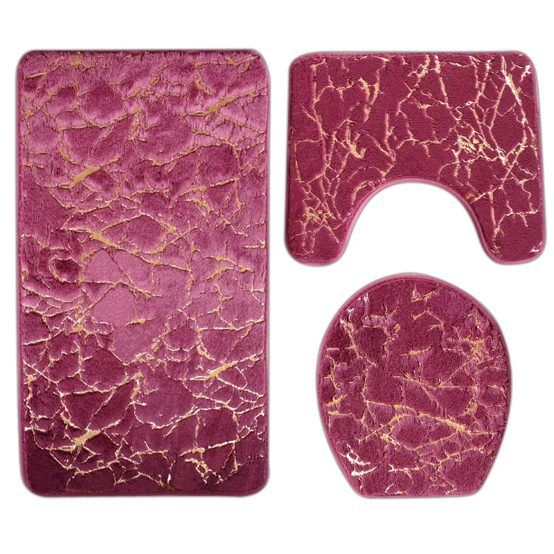 Set de 3 Tapis de Bain Ultra Doux & Antidérapants