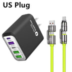 Chargeur 240W Rapide 3 Ports USB & 2 Type-C + Chargeur