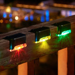 4x Éclairage Solaire Extérieur pour Marches et Clôtures