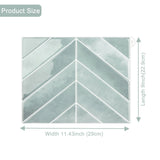 Lot de 10 PCS Autocollants 3D Effet Carrelage Waterproof