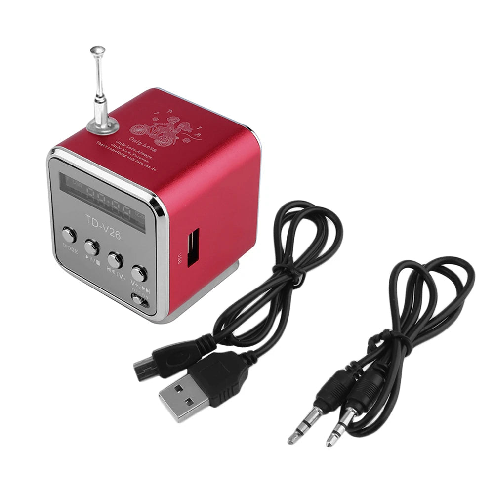 Mini Radio Cubique FM, Bluetooth & MicroSD