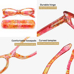 Lunettes de lecture pour presbyte à Motif floral - Étuit OFFERT