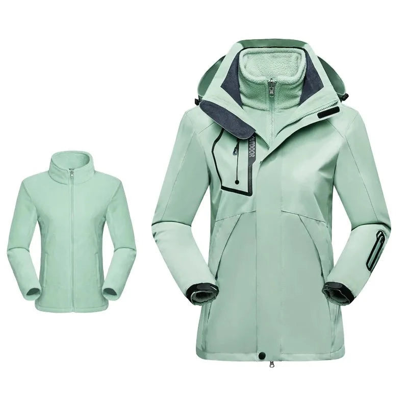 Veste imperméable avec doublure polaire détachable - Femme