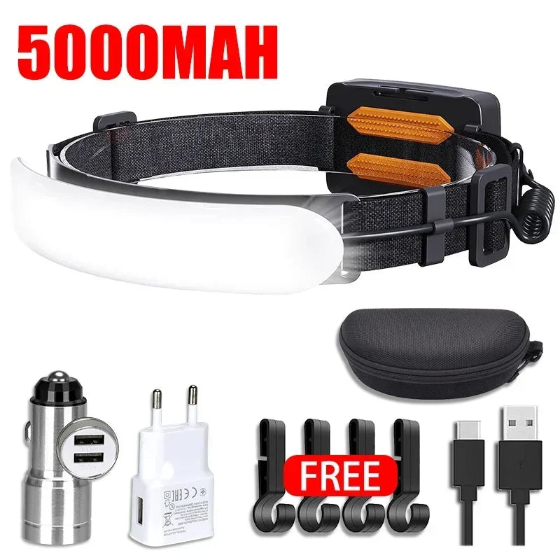Lampe Frontale à LED COB - Kit Complet
