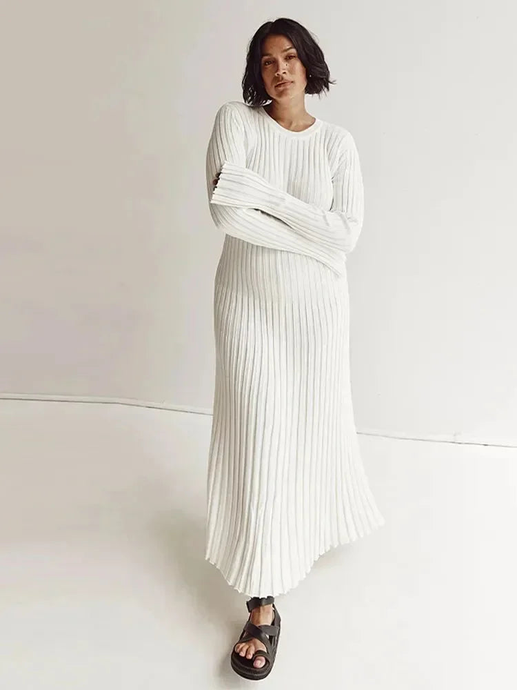Robe longue plissée - Collection Automne 2023