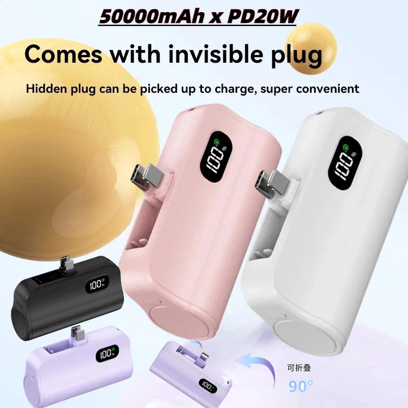 Mini Batterie Capsule 5000mAh à Charge Rapide 20W