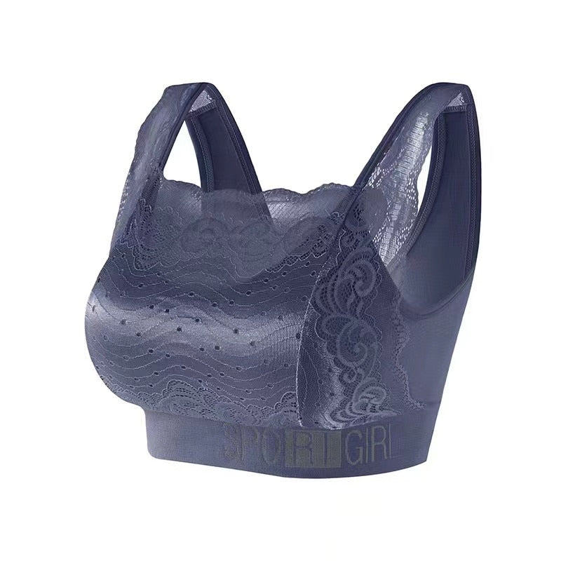 Brassière à dentelle Cache décolleté - sans armatures & sans coutures